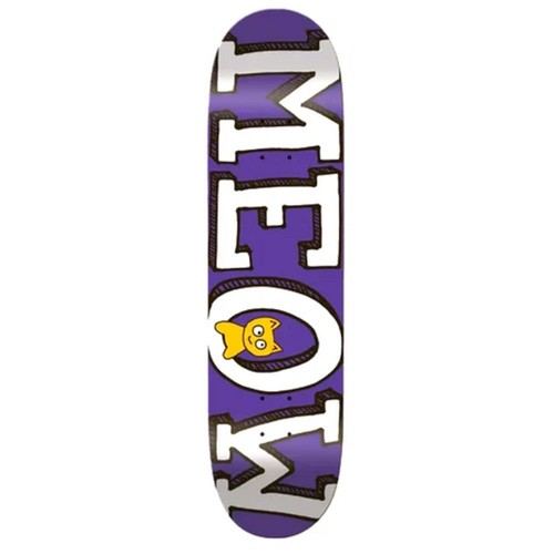 Meow logo skateboard deck - logo,