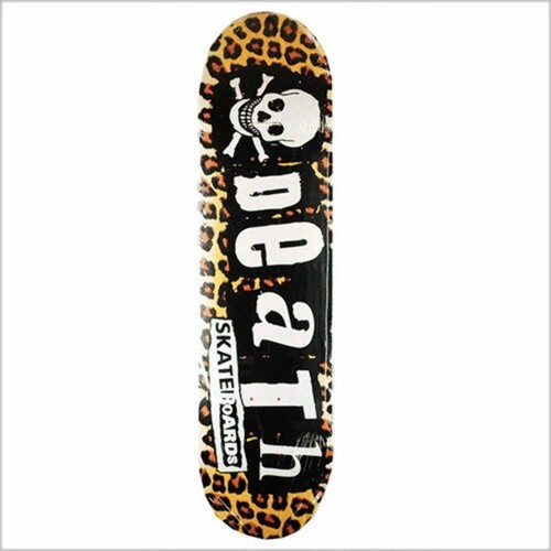 Death skateboards leopard - death,
