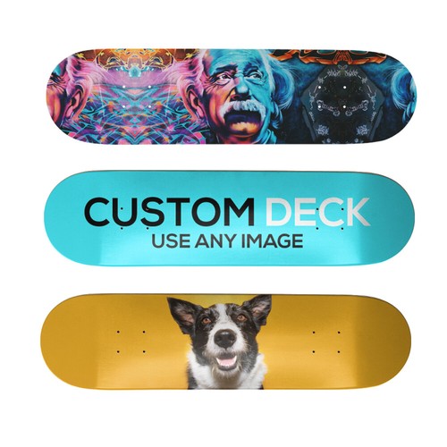 Custom printed skateboard deck - printed,