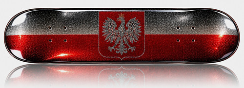 Polish eagle skateboard deck - polish,